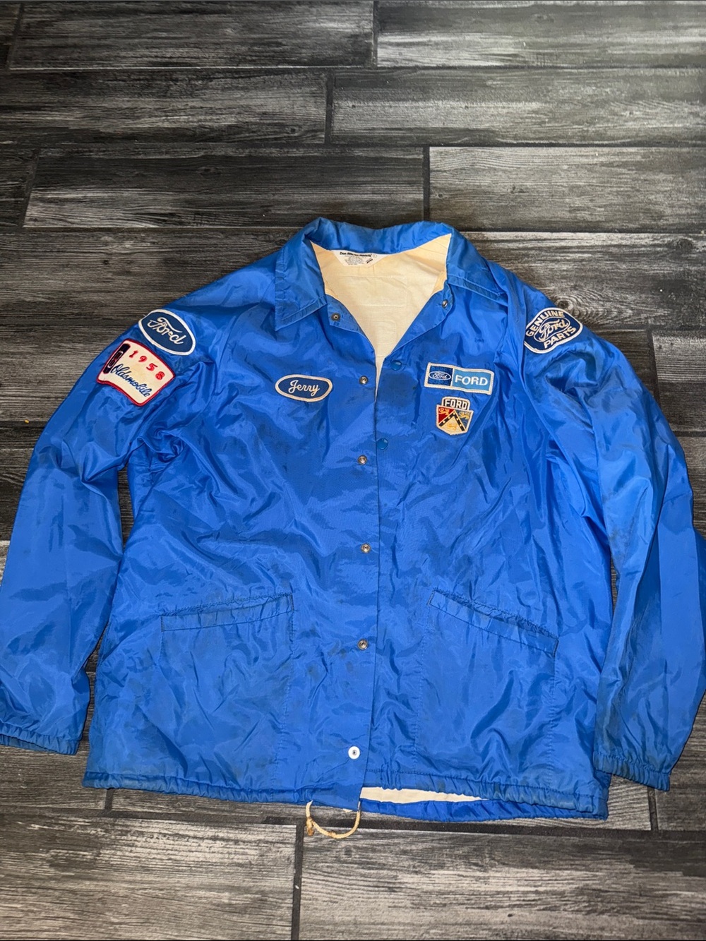1950s Ford Bright Patch work 1960s  racing Jacket vintage 50s 60s